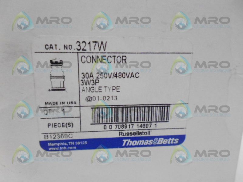 THOMAS & BETTS 3217W CONNECTOR NSMP