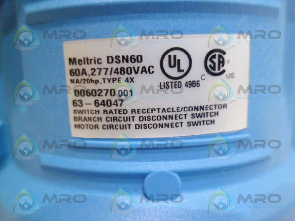 MELTRIC 63-64047 RECEPTACLE/CONNECTOR NSMP