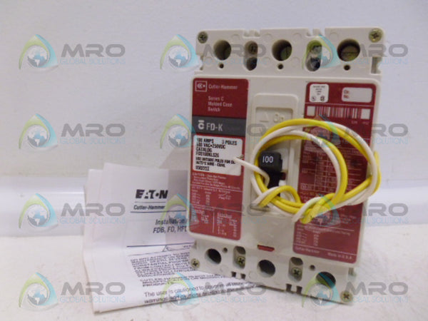CUTLER HAMMER FD3100KLS26 CIRCUIT BREAKER NSMP