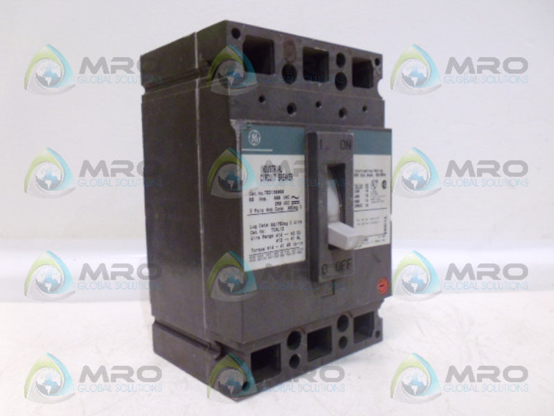 GENERAL ELECTRIC TED136060 CIRCUIT BREAKER 60A (AS PICTURED) UNMP
