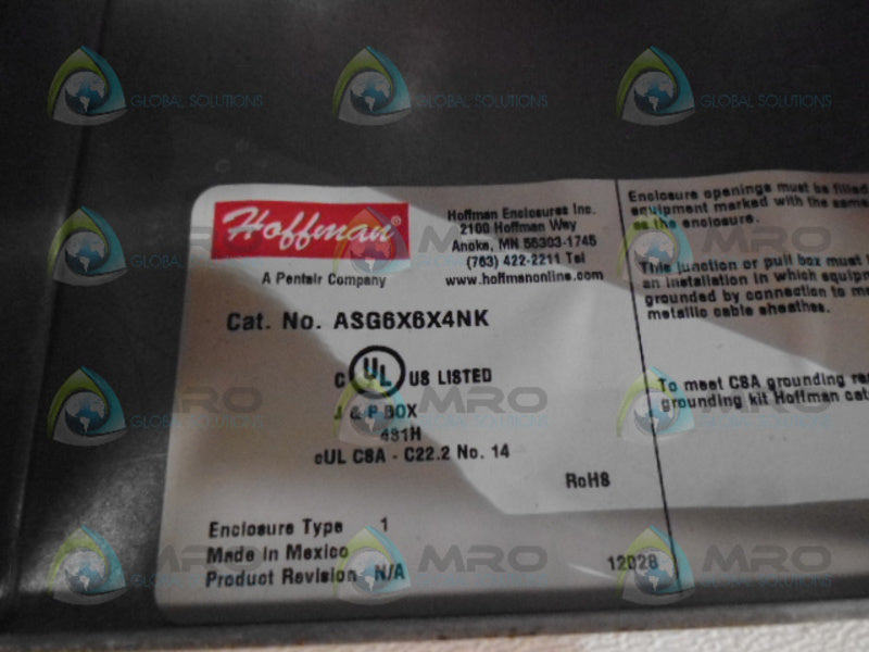 HOFFMAN ASG6X6X4NK NSNP