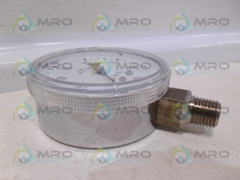 WIKA 161.15 2.5'' PRESSURE GAUGE 30 PSI 1/4" NSMP