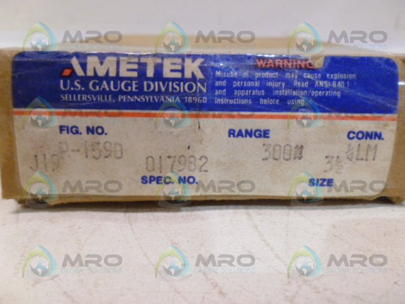 AMETEK P-1590 PRESSURE  0-300 NSMP