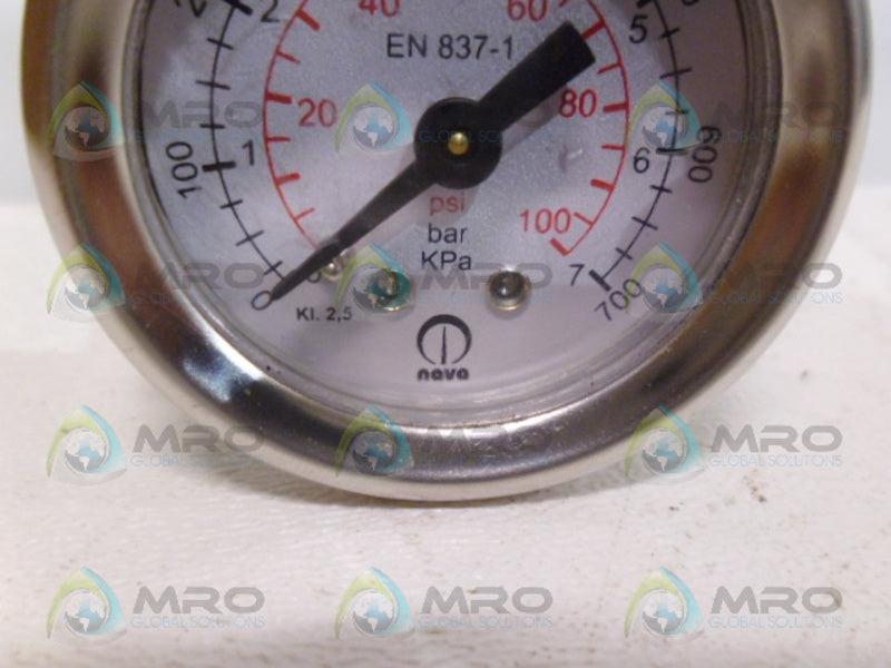 NEVA EN837-1 PRESSURE GAUGE NSNP