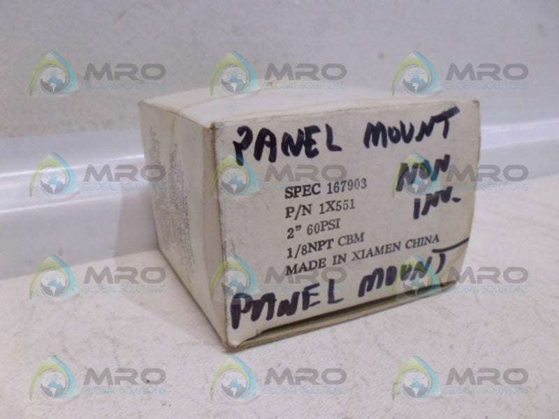 AMETEK 1X551 PRESSURE GAUGE 0-60 NSMP