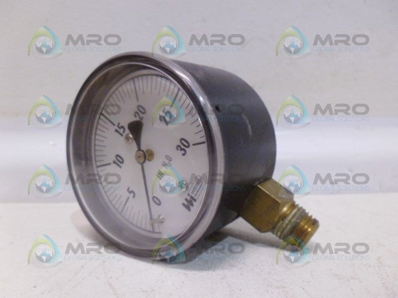 WEISS 10809 PRESSURE GAUGE 0-30 UNMP
