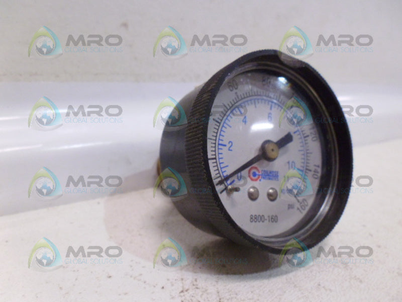 COILHOSE PNEUMATICS 8800-160 PRESSURE GAUGE 0-160 UNMP