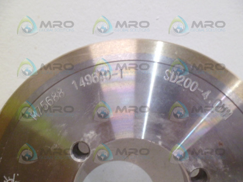 SUN ASAHI M75688 DIAMOND GRINDING WHEEL SD200-4.0MM NSMP
