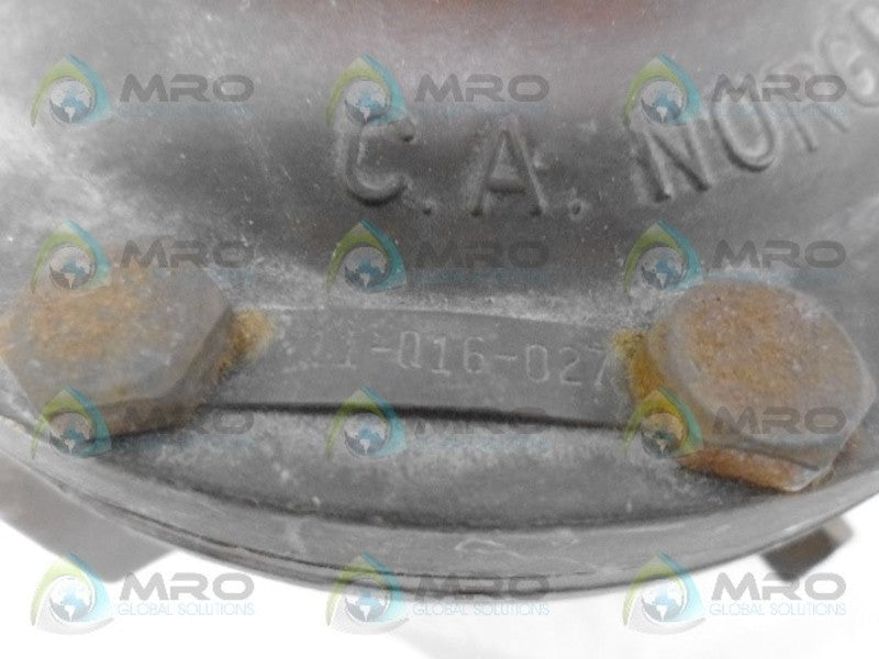 C.A. NORGREN 11-016-027 REGULATOR VALVE UNMP