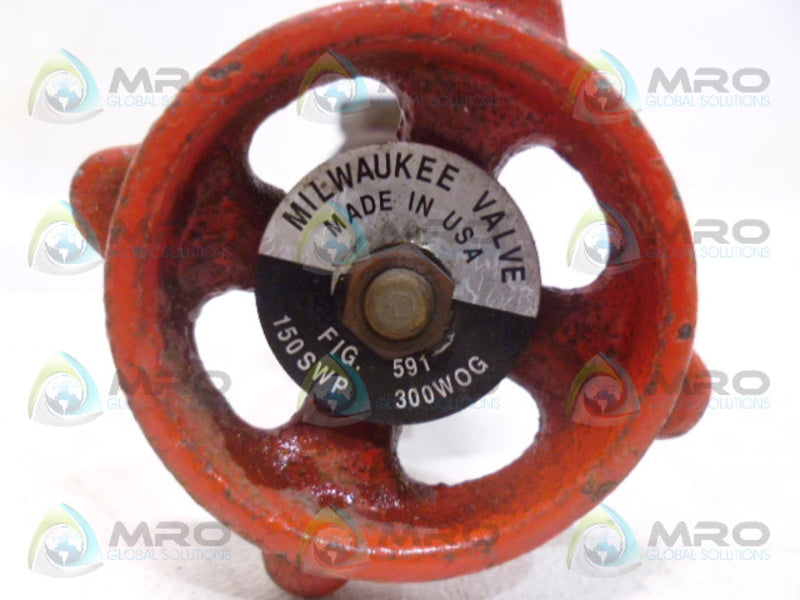 MILWAUKEE FIG 591 300 WOG  GATE VALVE NSNP
