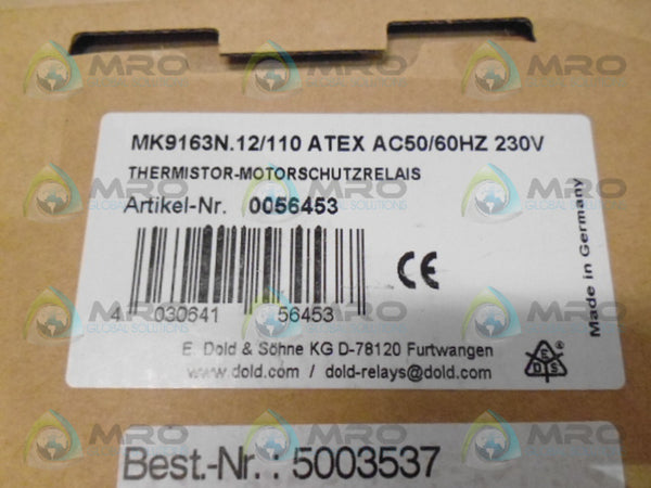 DOLD MK9163N.12/110ATEXAC/DC24V OVERLOAD RELAY NSMP