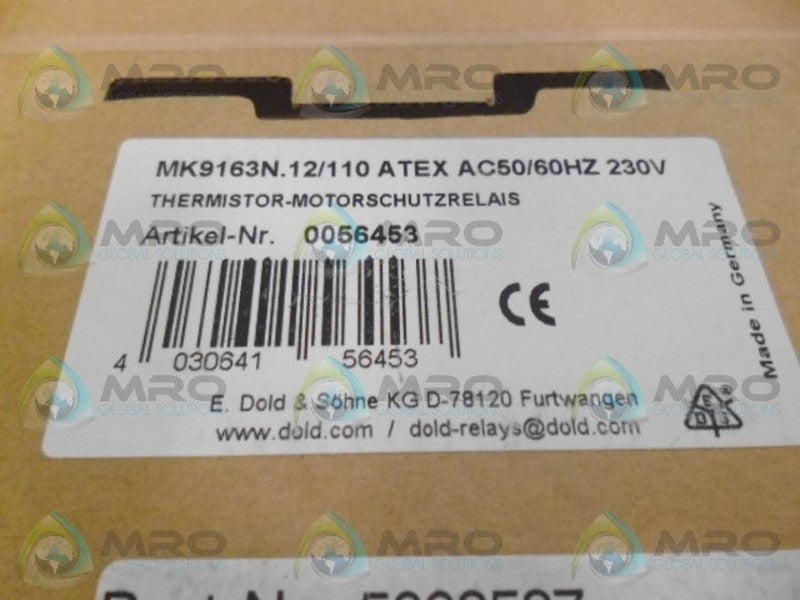 DOLD MK9163N.12/110 OVERLOAD RELAY NSMP