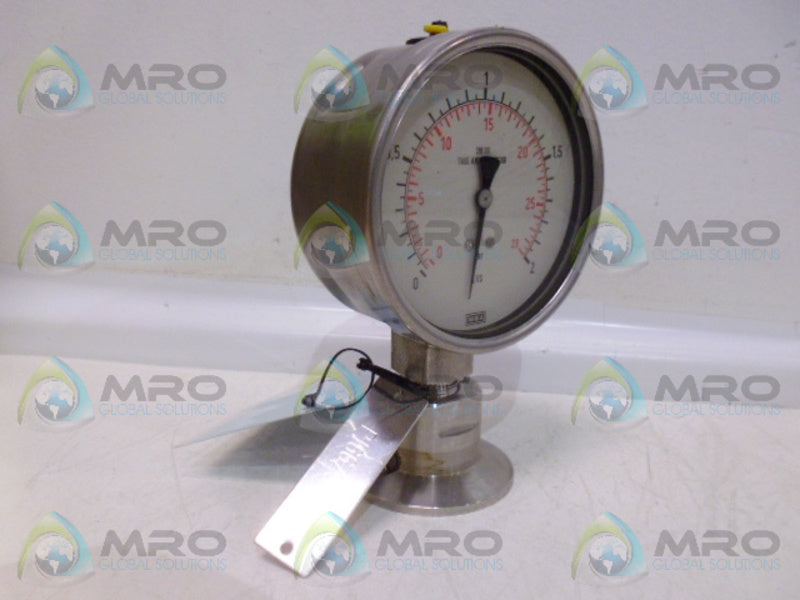 WIKA P166/904 LIQUID FILLED GAUGE 0-2 PSI NSNP