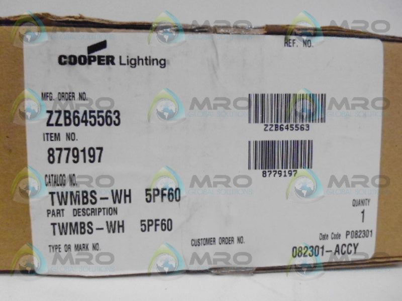 COOPER LIGHTING TWMBS-WH 5PF60 NSFS