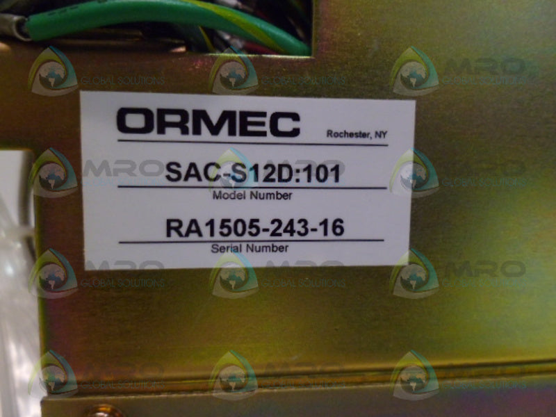 ORMAC SAC-S12D:101 S-SERIES SERVO DRIVE UNMP
