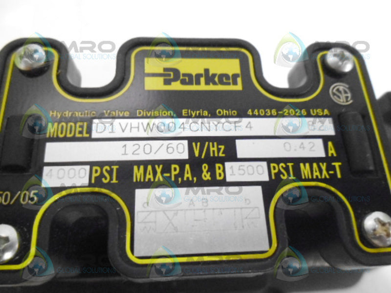 PARKER D61VW008C6NTCF4 CONTROL SOLENOID VALVE NSNP
