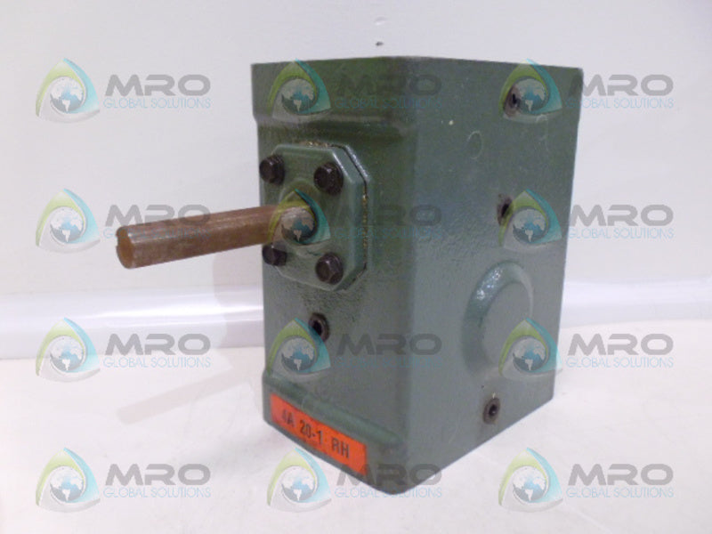 HYTROL 4A 4A20-1RH GEAR SPEED REDUCER 20:1 *NEW NO BOX*