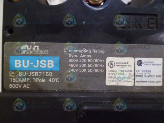 FUJI BU-JSB3150 CIRCIUT BREAKER UNMP