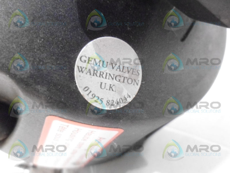 GEMU VALVES PN10 195 PNEUMATIC VALVE UNMP