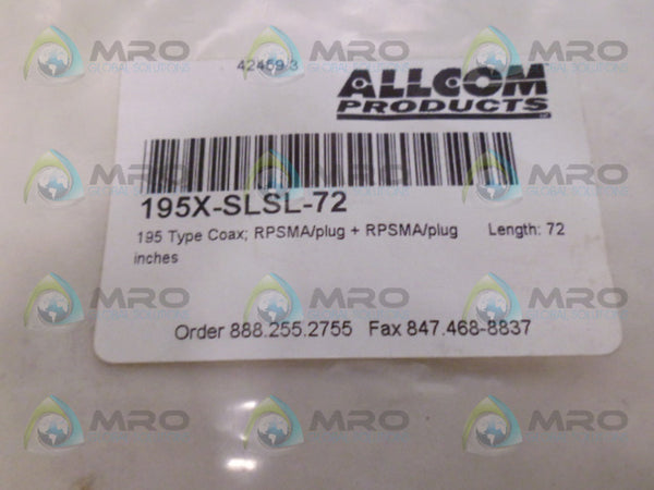 ALLCOM PRODUCTS 195X-SLSL-72 CABLE 72" NSNP