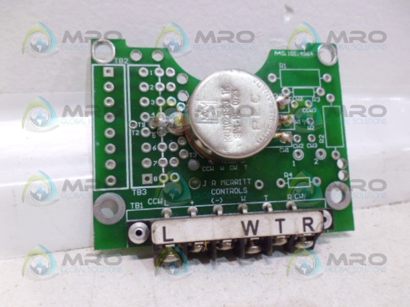 JR MERRITT CONTROLS A40.101.4964 PCB UNMP