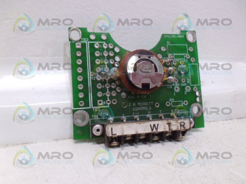 JR MERRITT CONTROLS A40.101.4964 PCB (AS PICTURED) UNMP