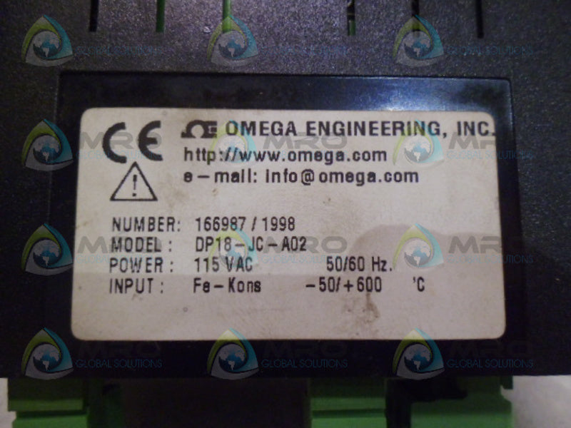 OMEGA DP18-JC-A02 DIGITAL METER NSMP