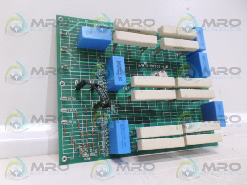 RELIANCE 0-58706-4 III DV/DT BOARD UNMP