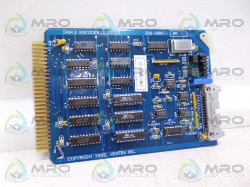 VENTEK 280-0007-51 TRIPLE ENCODER DECODER NSNP