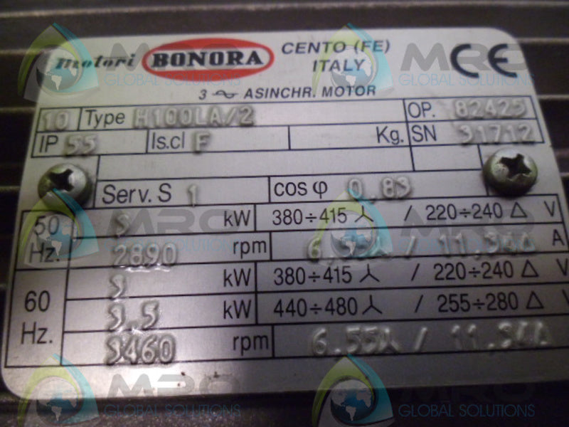 MOTORI BINORA H100LA/2 COMPACT MOTOR *NEW NO BOX*