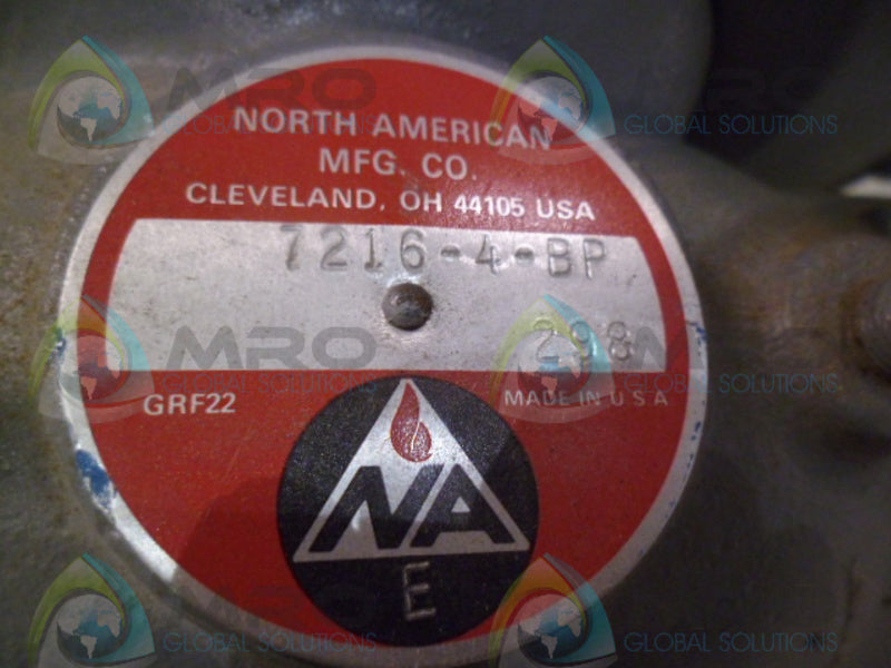 NORTH AMERICAN 7216-4-BP REGULATOR *USED*