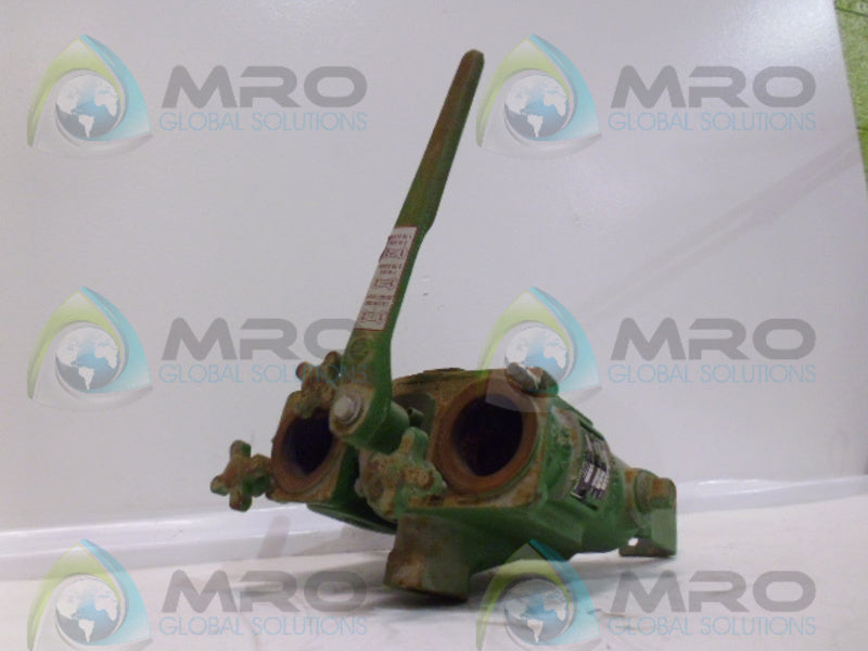 MUELLER 701-SAH DUPLEX STRAINER VALVE .75 200WOG *USED*