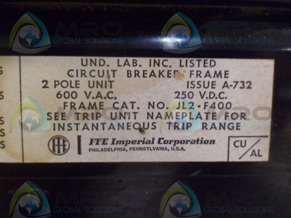 ITE JL2-F400 CIRCIUT BREAKER NSNP