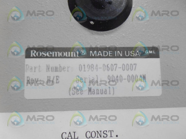 ROSEMOUNT 01984-0607-0007 PC BOARD UNMP