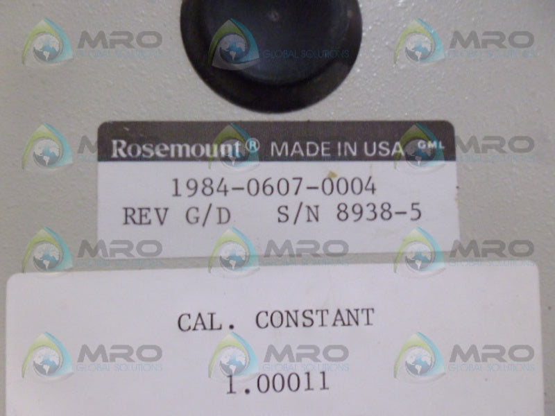 ROSEMOUNT 1984-0607-0004 PC BOARD UNMP