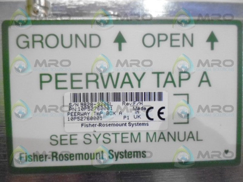 FISHER-ROSEMOUNT 10P52760001 PEERWAY TAP BOX A UNMP