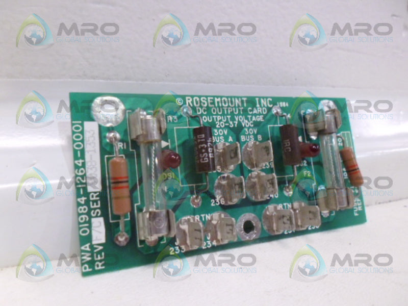 ROSEMOUNT 01984-1264-0001 DC OUTPUT CARD UNMP