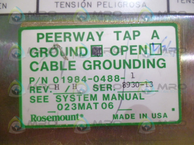 ROSEMOUNT 01984-0488-0001 PEERWAY TAP A UNMP