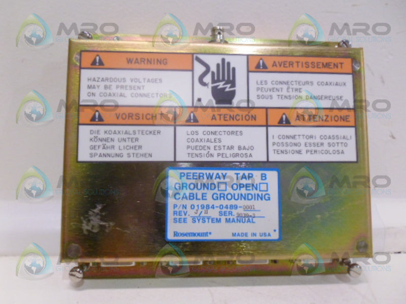 ROSEMOUNT 01984-0489-0001PEERWAY TAP B NSNP