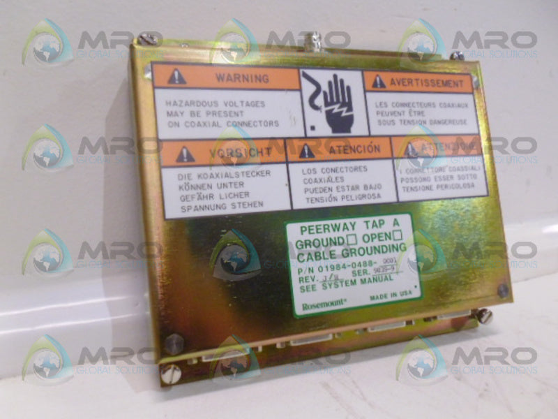 ROSEMOUNT 01984-0488-0001 PEERWAY TAP A NSNP