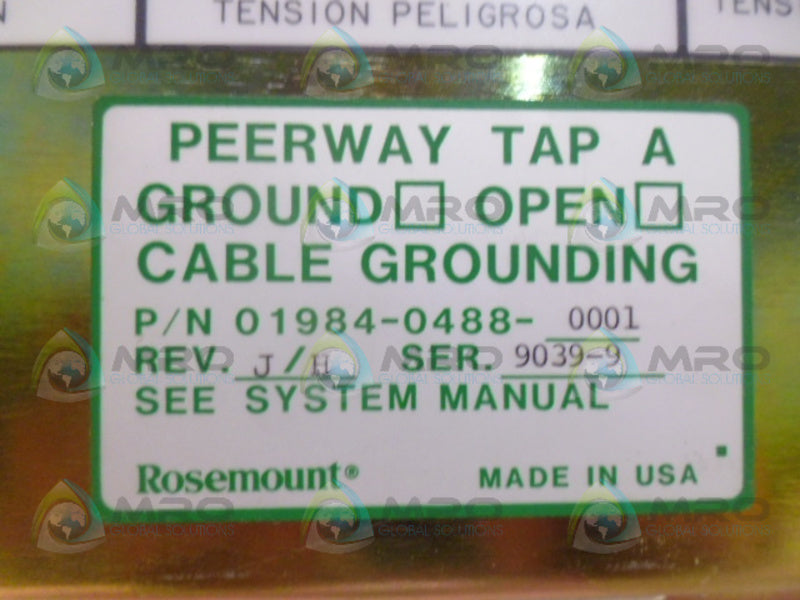 ROSEMOUNT 01984-0488-0001 PEERWAY TAP A NSNP