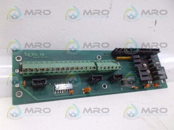 K-TRON 9191-00128E MOTHERBOARD UNMP