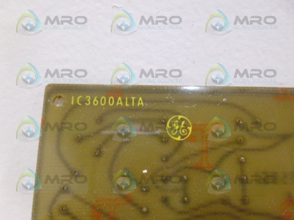 GE FANUC IC3600ALTA LINER TAPER BOARD UNMP
