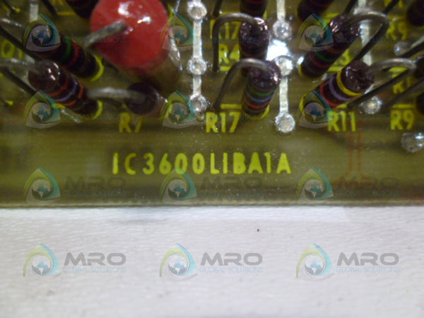 GENERAL ELECTRIC IC3600LIBA1A INPUT BUFFER BOARD UNMP