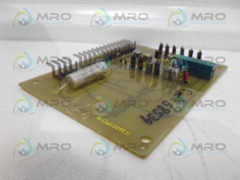 GENERAL ELECTRIC IC3600SPSS1B POWER SUPPLY REGISTER UNMP