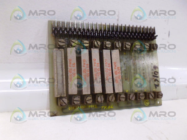 GENERAL ELECTRIC 0207A250 CONTROL BOARD ASSEMBLY UNMP