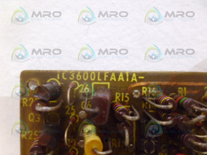 GE FANUC IC3600LFAA1A CONTROL COUNTER CARD UNMP