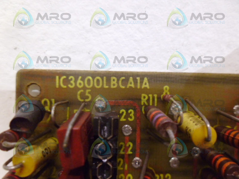 GE FANUC IC3600LBCA1A CONTROL CARD SPEEDTRONIC UNMP