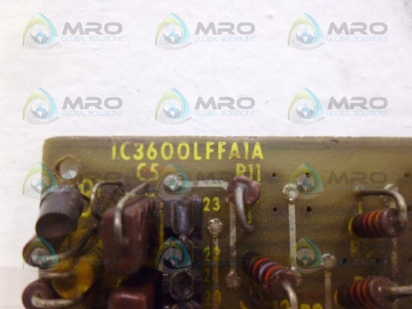GENERAL ELECTRIC IC3600LFFA1A TIMER FLIP FLOP BOARD UNMP