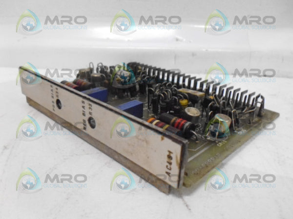 GENERAL ELECTRIC IC3600ACLS1B 006/02 CURRENT LIMIT BOARD UNMP